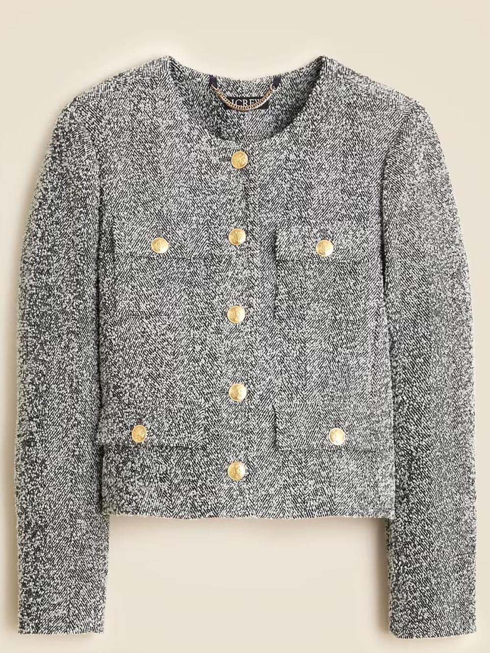 J. Crew NWT. Isabelle Lady Jacket in Italian Flecked Herringbone.  Size 18.